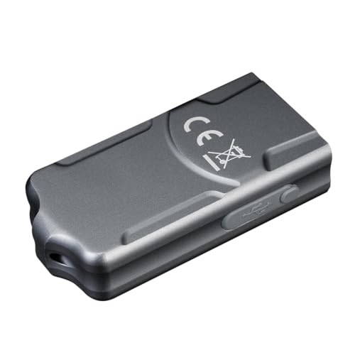 Fenix E03R v2.0 USB-C charging with battery status indicator.