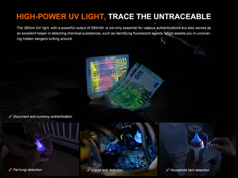 Fenix E06R breathing light mode with multiple flashes for visibility.