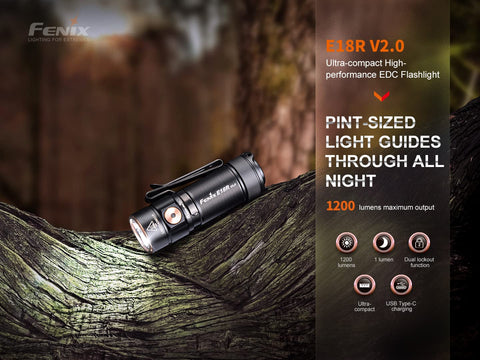 Fenix E18R v2.0 beam reaches up to 159 yards for versatile tasks