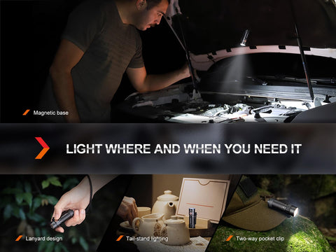 Fenix E18R v2.0 moonlight mode offers extended runtime