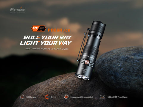 Fenix PD26R ACE compact-edc emphasizes slim everyday carry design