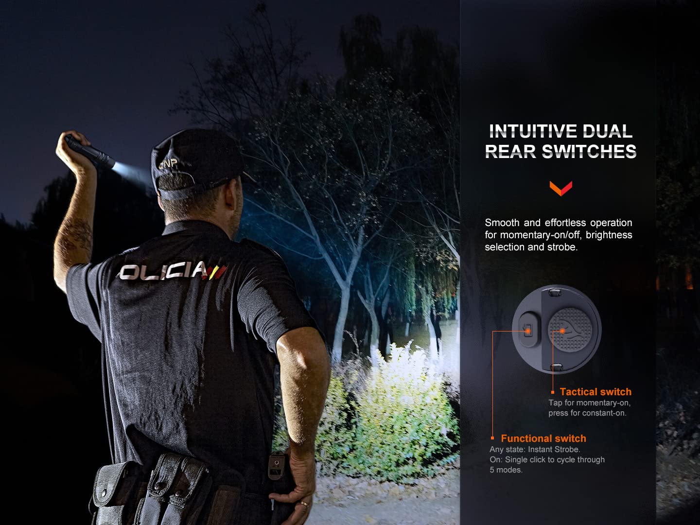 Fenix PD36R Pro includes rechargeable ARB-L21-5000 V2.0 battery for immediate use.
