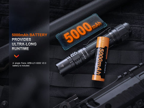 Fenix PD36R Pro IP68 rating indicates waterproof and dustproof durability outdoors.