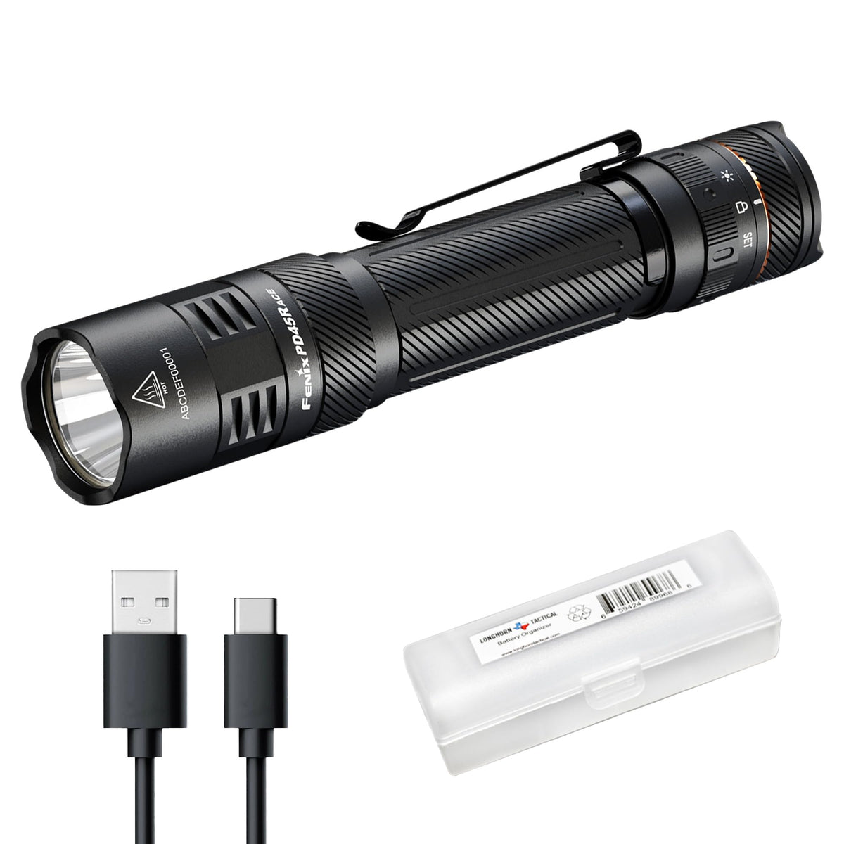 Fenix PD45R ACE beam distance demonstrates long-range visibility for outdoor searches.