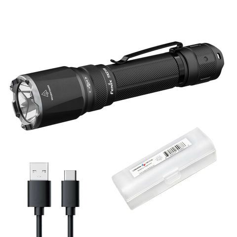 Fenix TK21R beam distance up to 524 yards for long-range visibility.