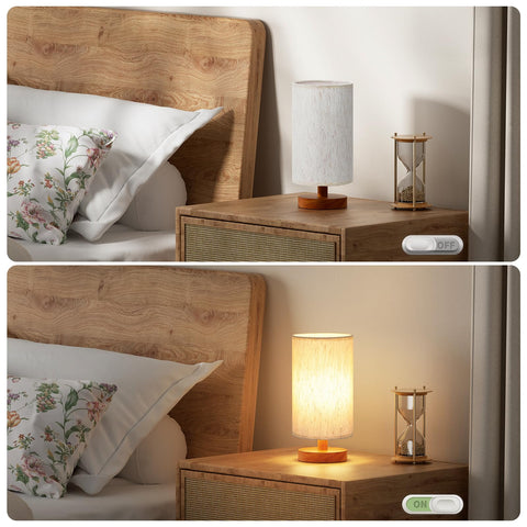 Fenmzee 9-inch table lamp designed for small spaces without crowding.