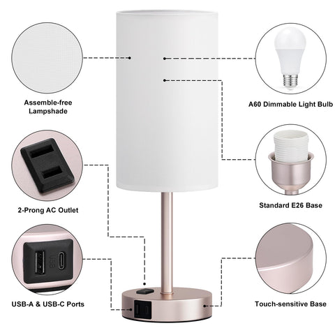 Fenmzee built-in AC outlet lets you power devices without leaving the bed.