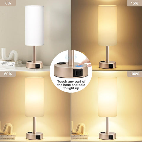USB-C port on Fenmzee lamp for fast device charging at night