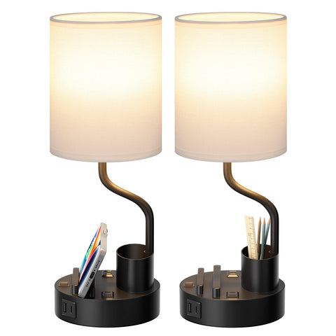Fenmzee lamp set ideal for bedroom, dorm, and office spaces