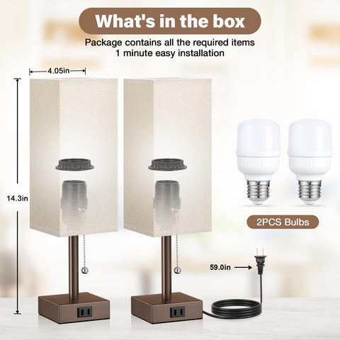 Fenmzee brown base lamp providing stable support on a table