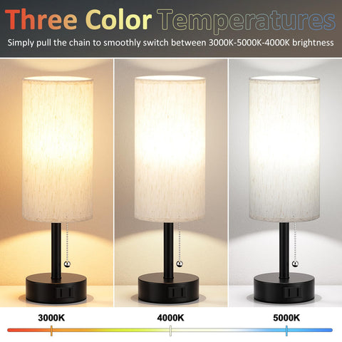 Fenmzee lamp with built in AC outlet for device charging