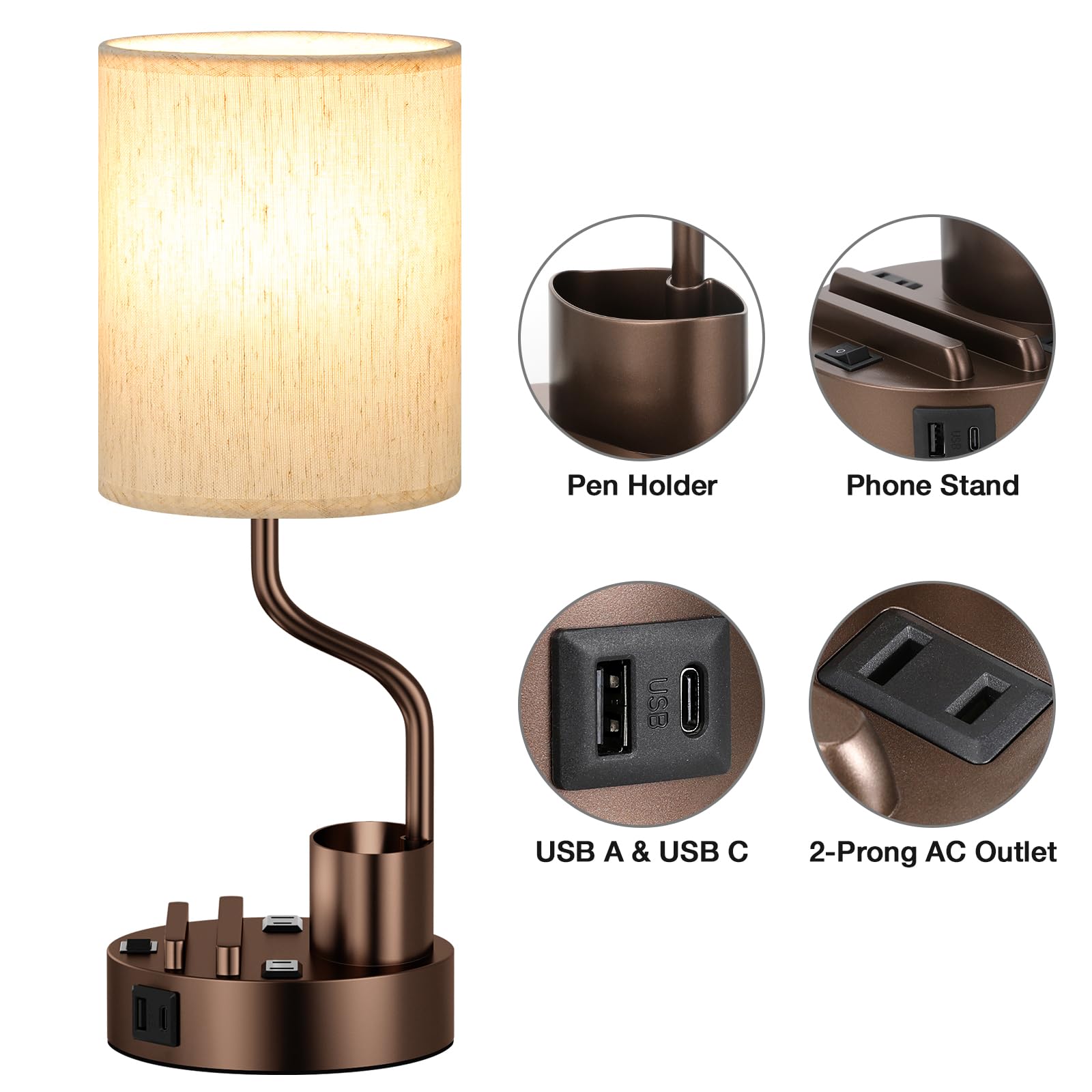 Fenmzee plug-and-play bedside lamps simplify setup and use.