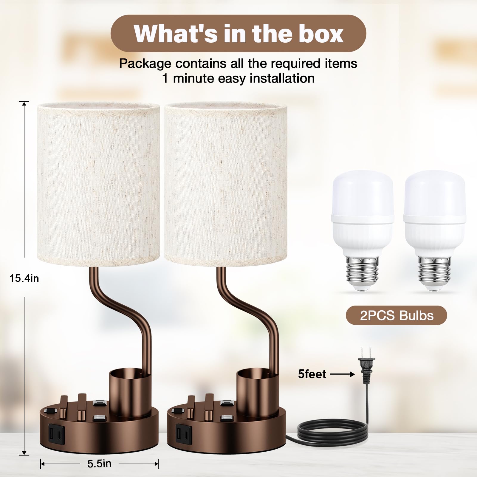 Fenmzee lamps UL-listed for safety and reliable performance.