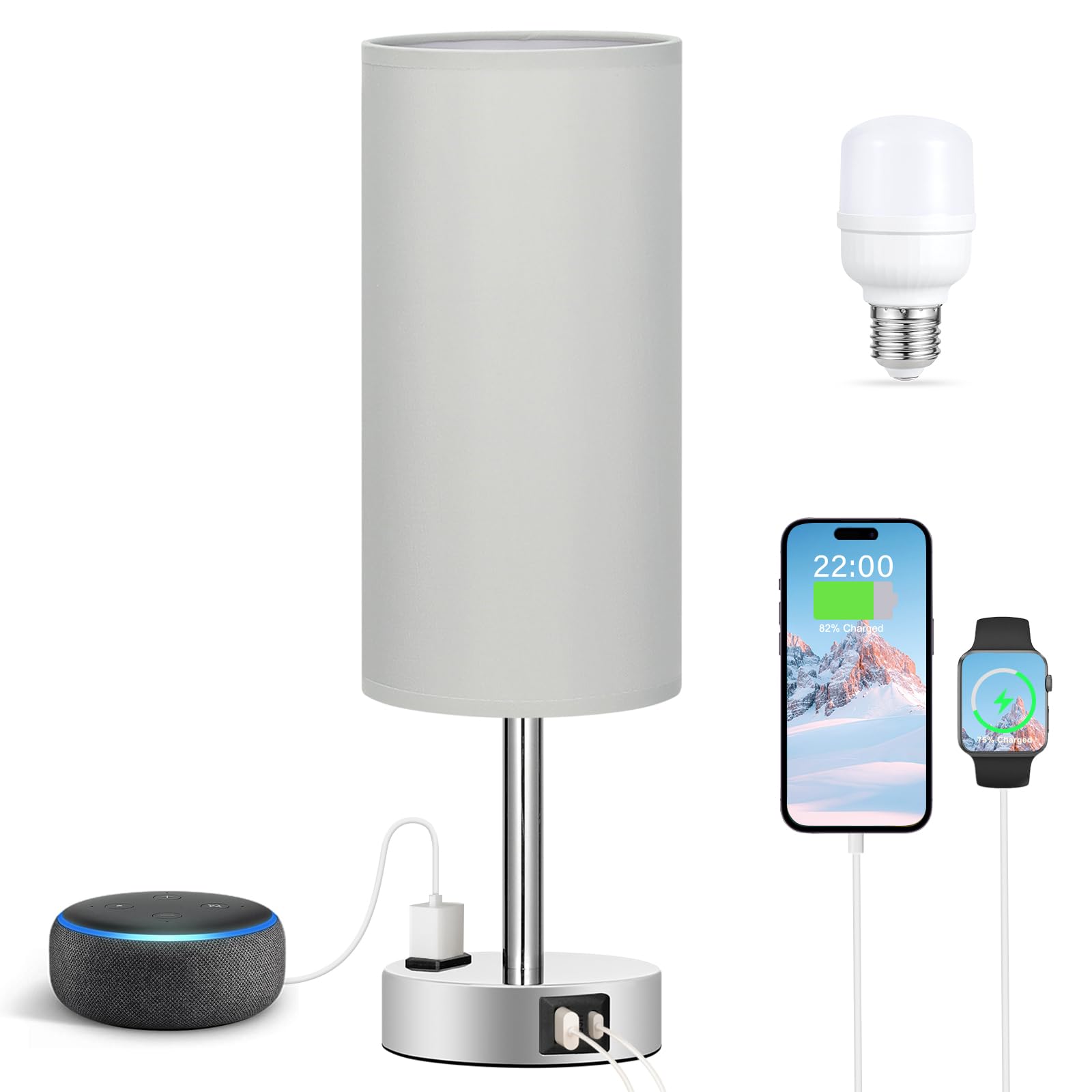 Fenmzee compact bedroom lamp suits nurseries with calm illumination