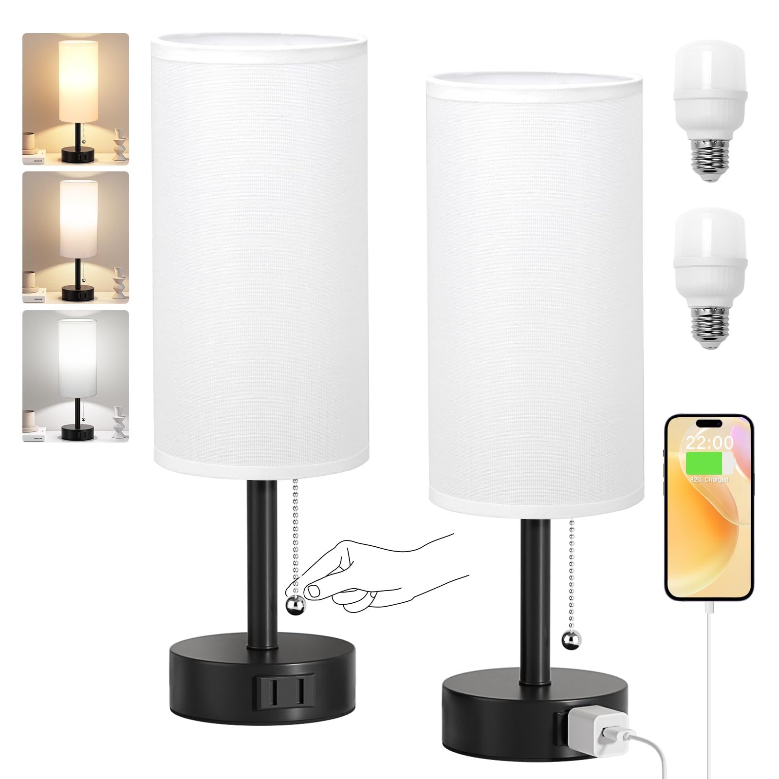 Fenmzee compact night lamps fit desks or nightstands without clutter.