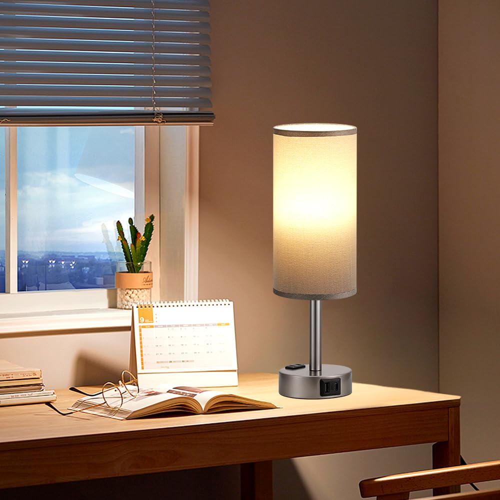 Fenmzee touch control lamp lights up with a gentle touch.