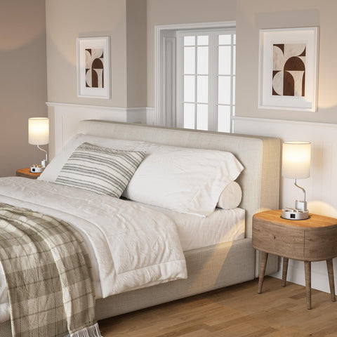 Fenmzee bedside lamp displays three color temperatures for versatile lighting.