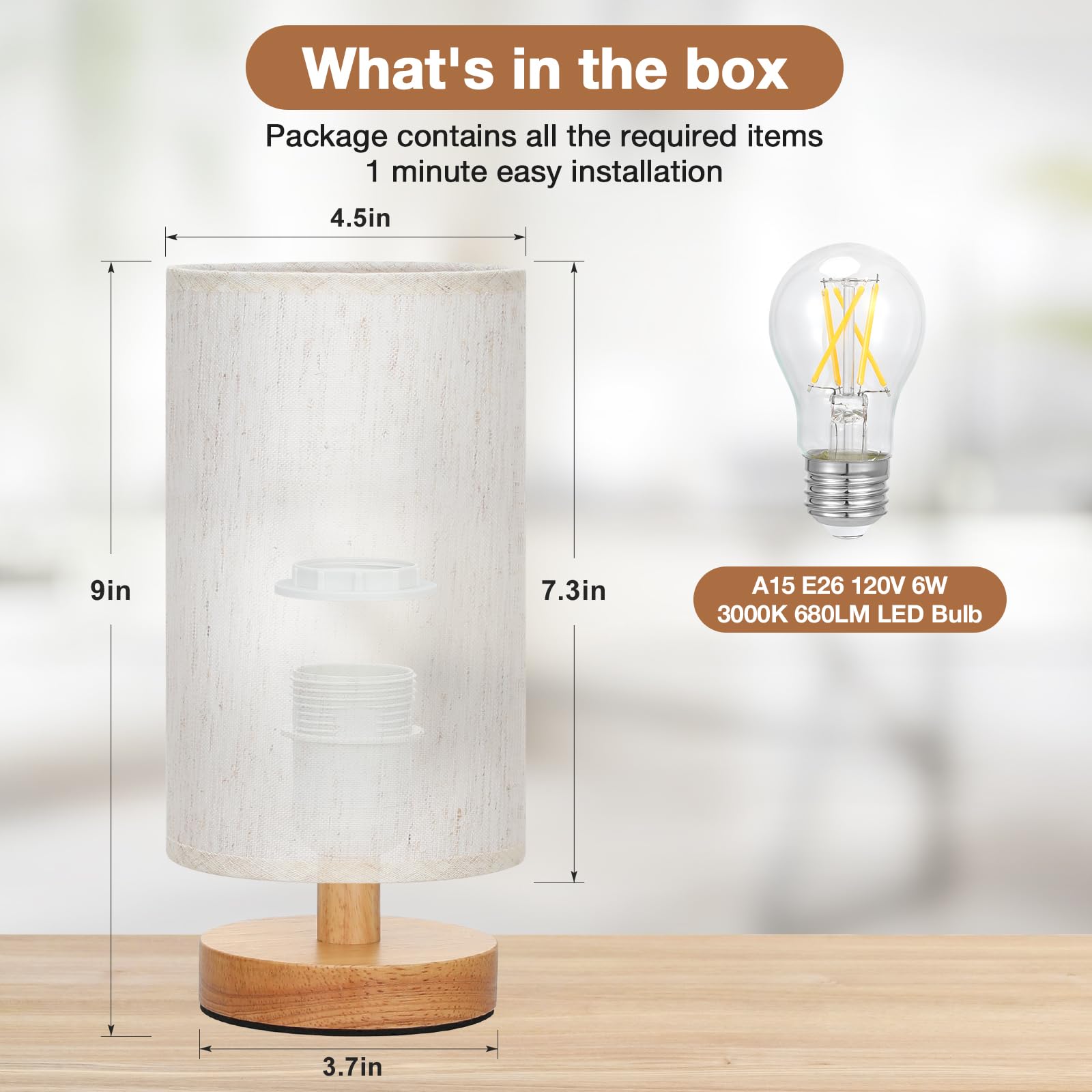 Fenmzee inline-control lamp offers safe, easy on/off access.