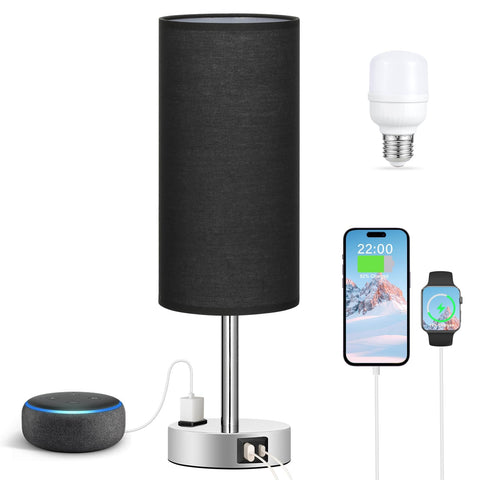 Fenmzee versatile lamp for living room or office with multiple charging options