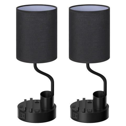 Fenmzee nightstand lamps provide accessible power alongside stylish design.