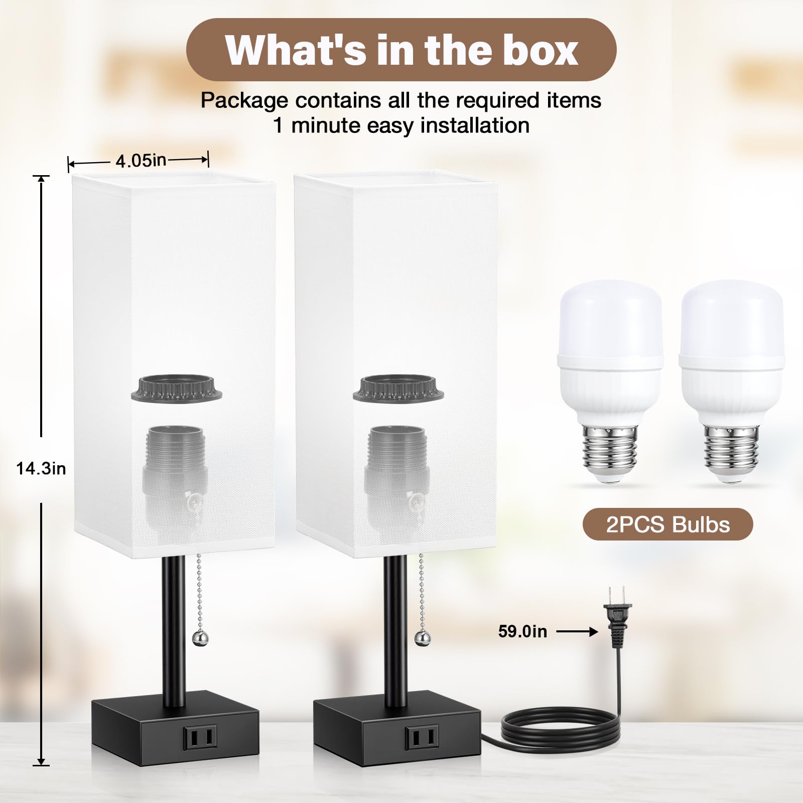 Fenmzee pull-chain control for quick brightness adjustments