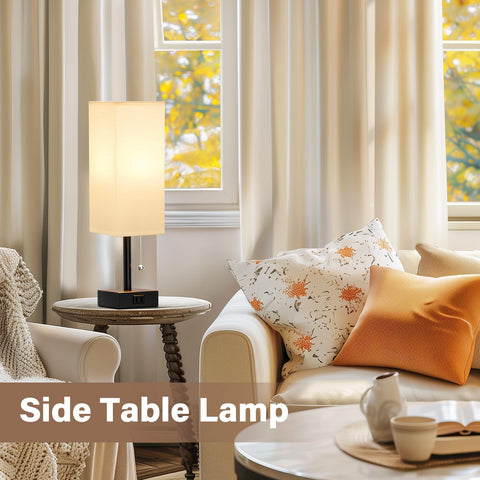 Fenmzee square flaxen fabric shades diffusing soft light