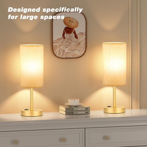 Fenmzee lamp in bedroom setup showcasing versatile lighting.