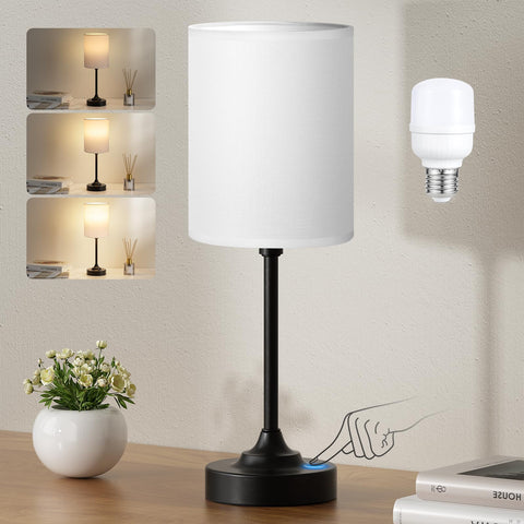 Fenmzee Touch Nightstand Lamp base for easy on/off and quick dimming at bedside