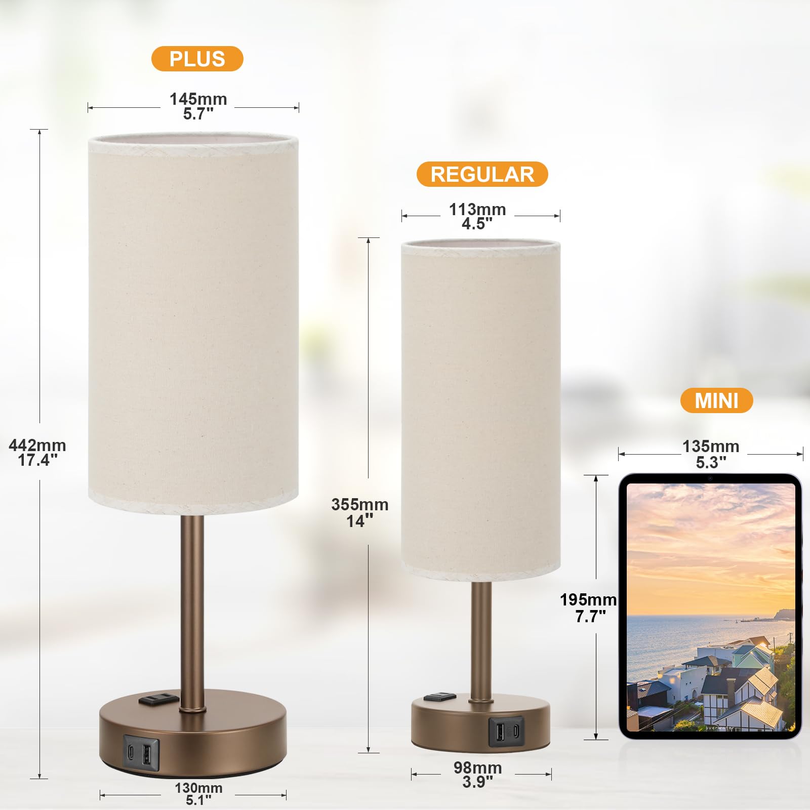 Fenmzee lamp features touch control for quick brightness adjustments