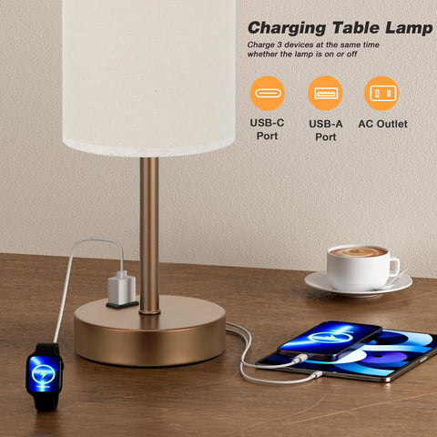 Fenmzee lamp includes USB-A port for convenient daytime charging