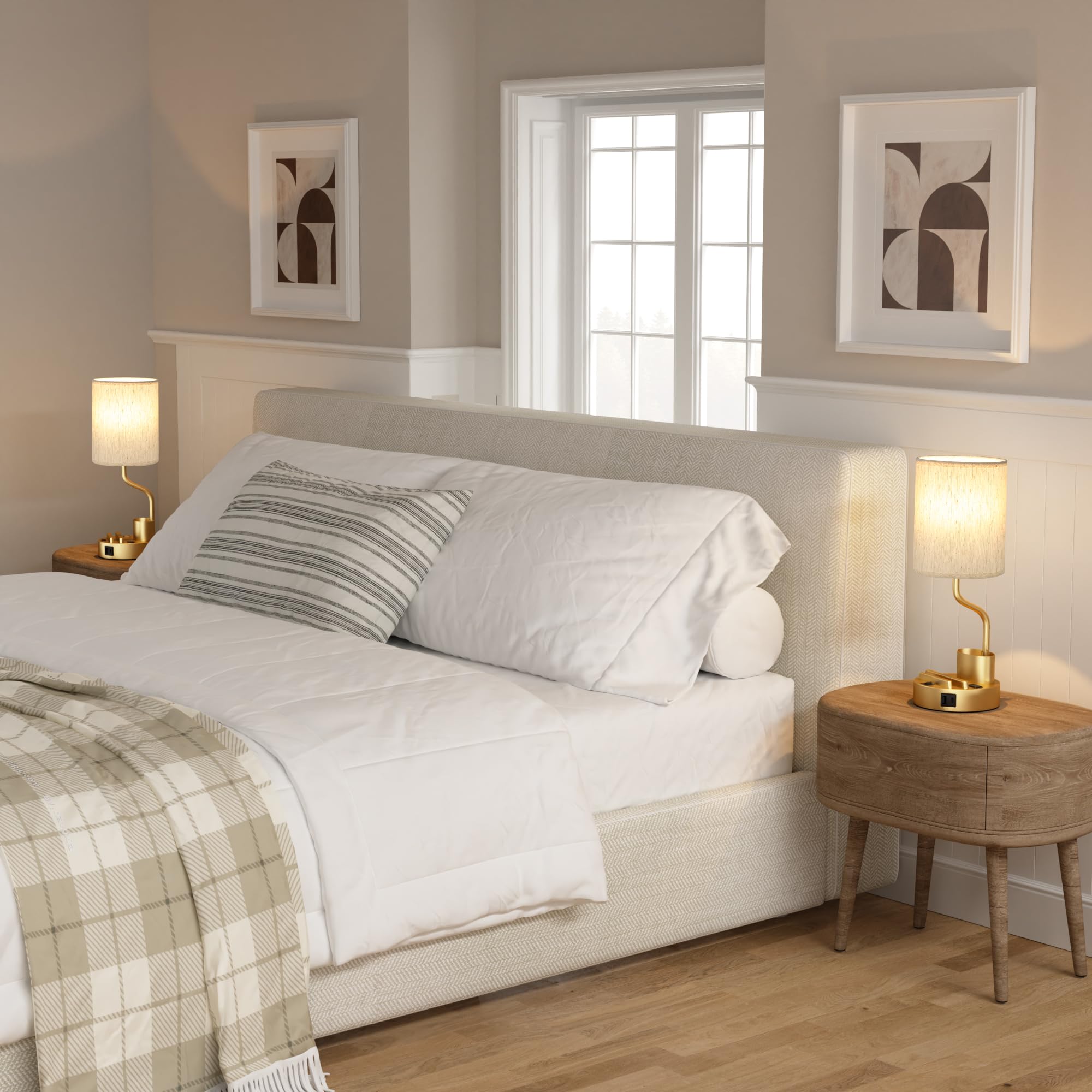 Fenmzee UL-listed tabletop lamp prioritizing safety and reliable performance.