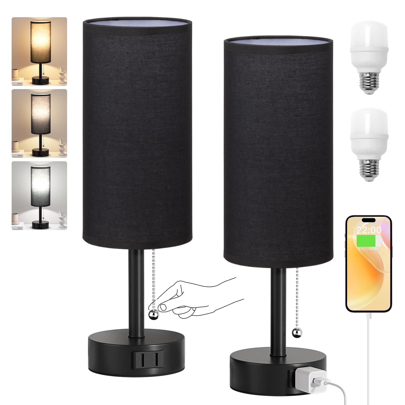 Fenmzee UL certified table lamp ensures safety and reliability.