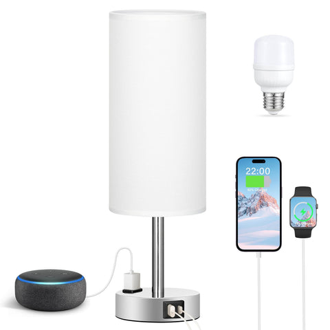 Fenmzee LED bulb included provides ready, flicker-free lighting for immediate use.
