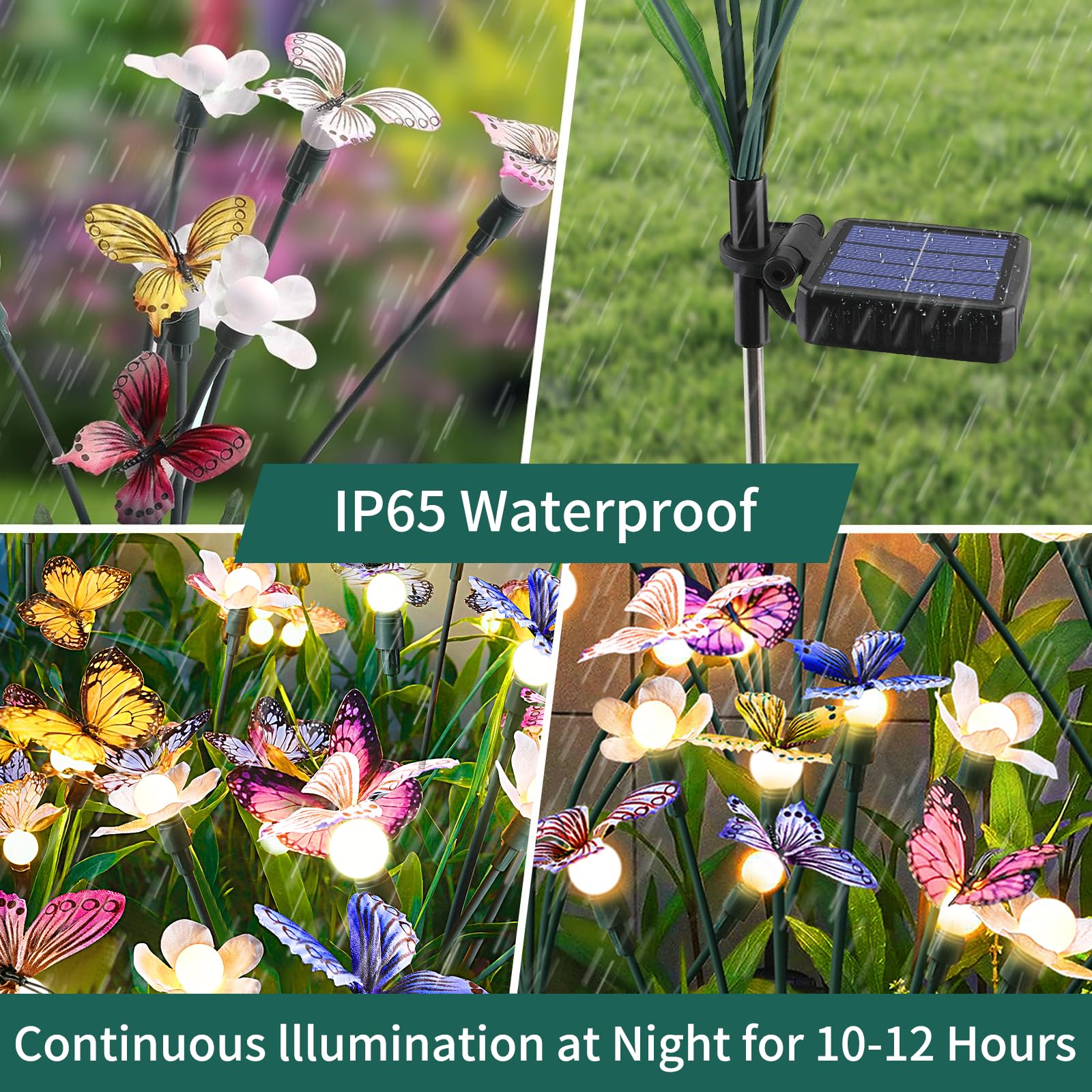 FENSAN 600mAh battery powers 8–12 hours of nighttime lighting.