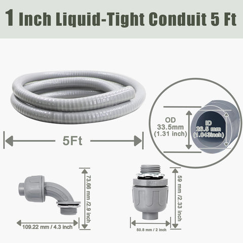 Feotech 1-inch angle conduit fittings enable tight routing around corners