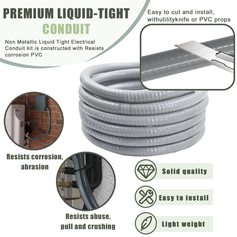 Feotech conduit straight connectors enable clean, efficient straight runs.
