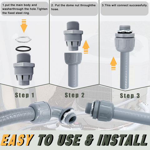 Feotech flexible conduit supports clean routing along walls and surfaces.