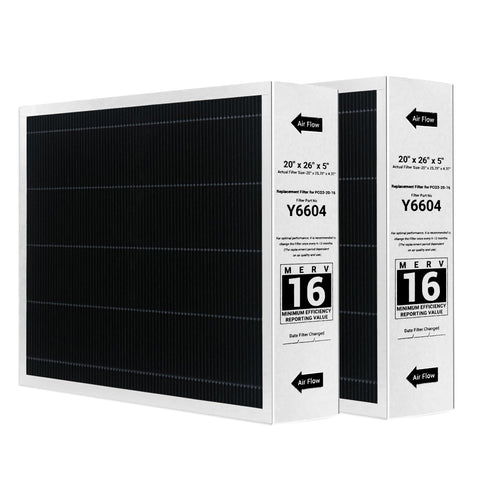 Feraiti Y6604 20x26x5 filter compatible with Lennox PureAir for high-efficiency filtration.