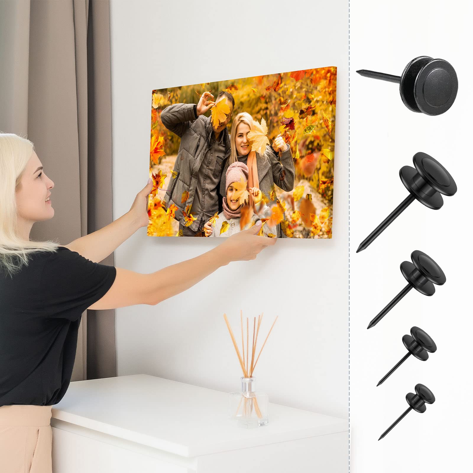 Ferraycle easy-install wall nails for quick DIY hanging projects.