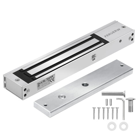 FERUERW 600lbs electromagnetic lock front view highlights strong holding force for reliable access control.