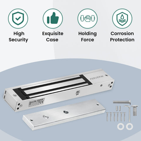 FERUERW 600lbs lock under the door frame installation enables easy mounting.