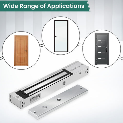 FERUERW holding force 280kg label demonstrates robust capacity for door security.