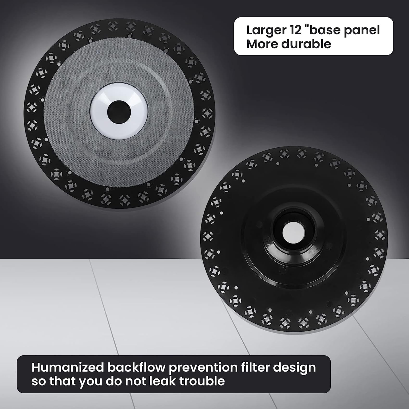 FERUERW drain shield protects the pipe area during install from debris.