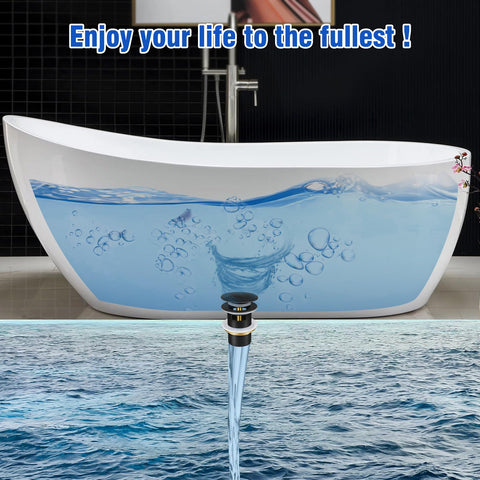 FERUERW pop-up drain kit washer detail illustrating multilayer gasket for a tight seal