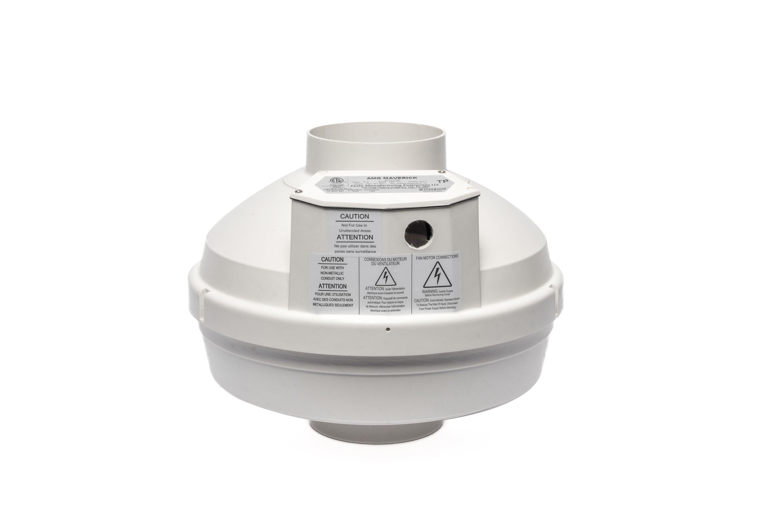 Festa AMG Maverick Radon Fan in quiet operation for interior spaces