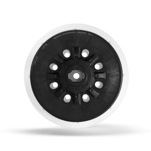 Festool 202458 ETS 150 soft sanding pad designed for universal edge dust control.