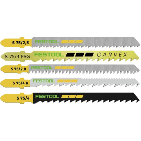 Festool 204275 wood cutting blades set for precise, varied cuts in wood materials.