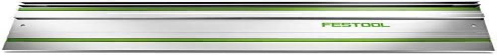 Festool 55-inch guide rail side view shows alignment for straight cuts