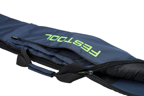 Festool carrying case nylon-exterior shows scratch-resistant protection during transport.