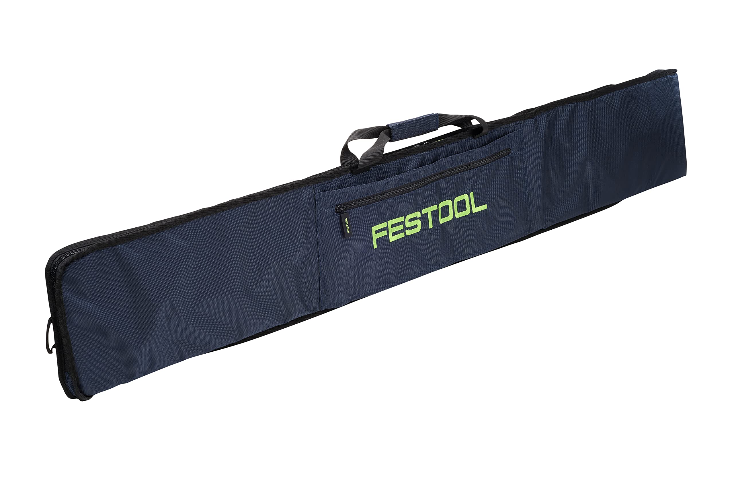 Festool carrying case two-rails-capacity demonstrates space for two rails.